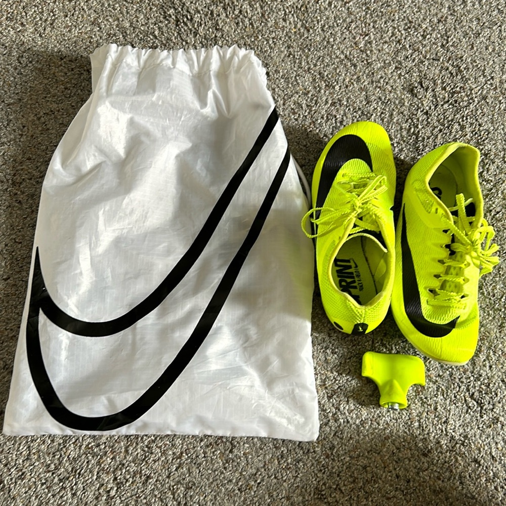 Nike Neon Green Track Spikes Size 4